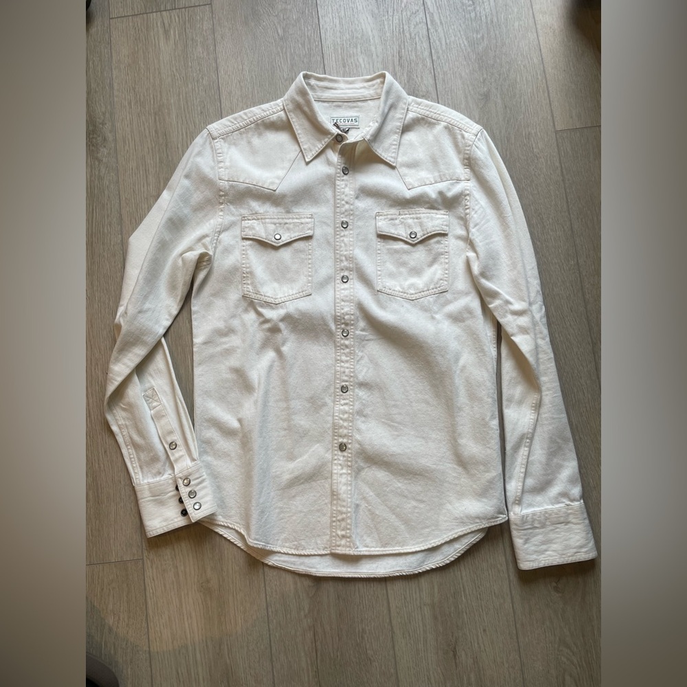 Tecovas Cream Button-Up Shirt